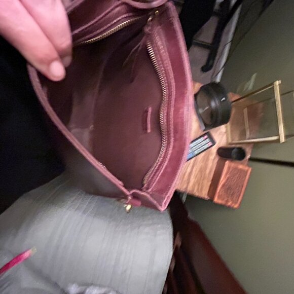 Madewell Transport Saddlebag Crossbody Dark Caberet - Picture 6 of 8